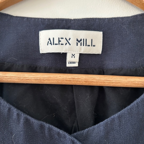 Alex Mill Linen Vest | Navy | Medium - Picture 5 of 7